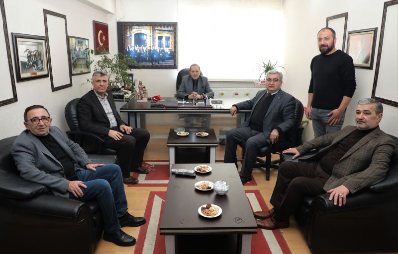 BAŞKAN HASTAOĞLU'NDAN KAHVECİLER ODASI BAŞKANI KÖKSAL'A ZİYARET